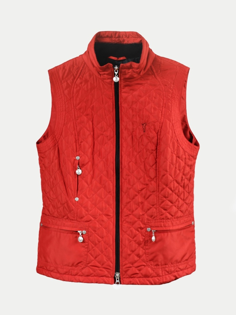 GOLFINO Ladies Quilted Golf Vest in Red Size US 12